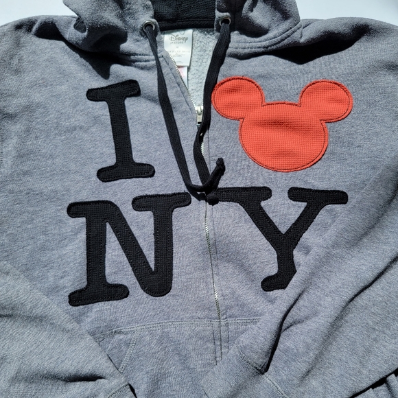 Disney Tops - I love NY vintage Mickey zip-up hoodie- Medium